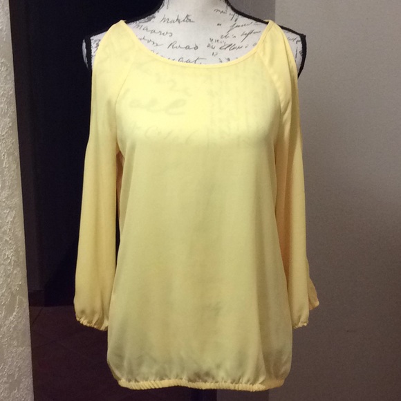 Tops - 7 Avenue New York Company yellow top